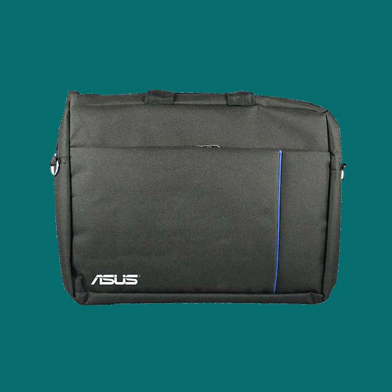 کیف لپ تاپ asus؛ دستی دوشی مستطیلی شکل دارای ضربه گیر