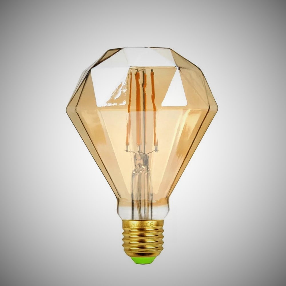 لامپ ادیسونی کم مصرف (چراغ) ستاره ای قلبی شمعی 7 طیف رنگی