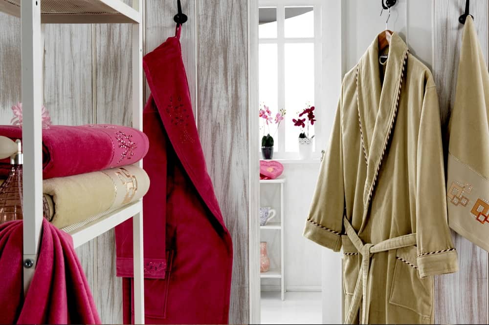 حوله پالتویی هنر (تن پوش) جنس نخ پنبه پلی استر سایز S XL