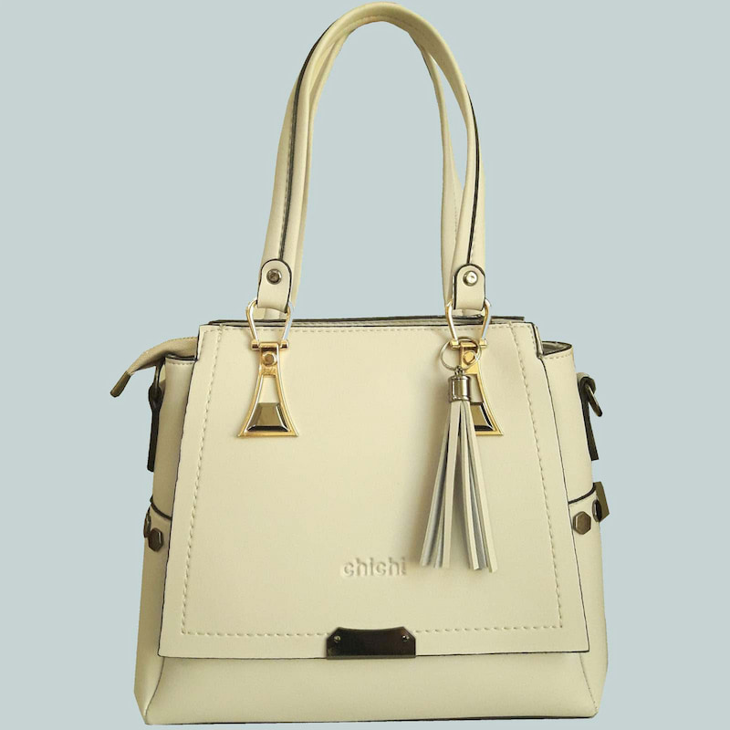 کیف مارک چی چی؛ چرم آستر پارچه ای رنگبندی مشکی زرد سورمه ای