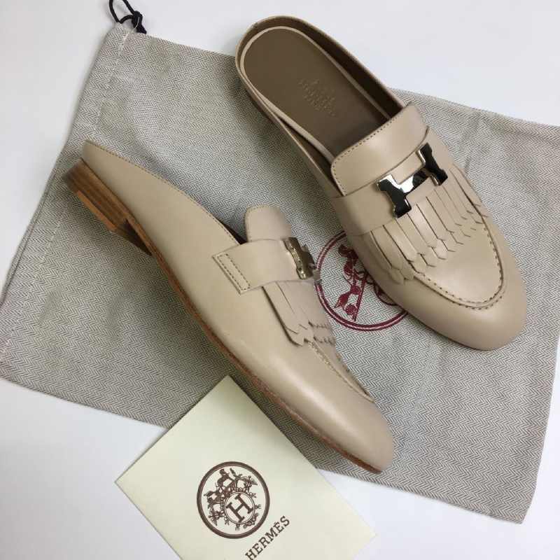 کفش کالج هرمس؛ چرم بز نارنجی مشکی مناسب مراسمات رسمی