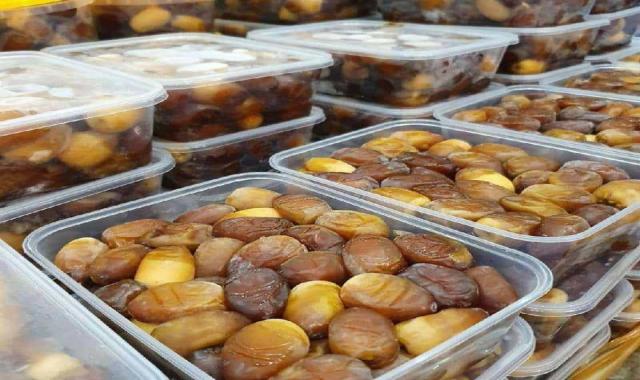خرما برحی خوزستان؛ سطلی کارتنی 2 رنگ قهوه ای زرد Date