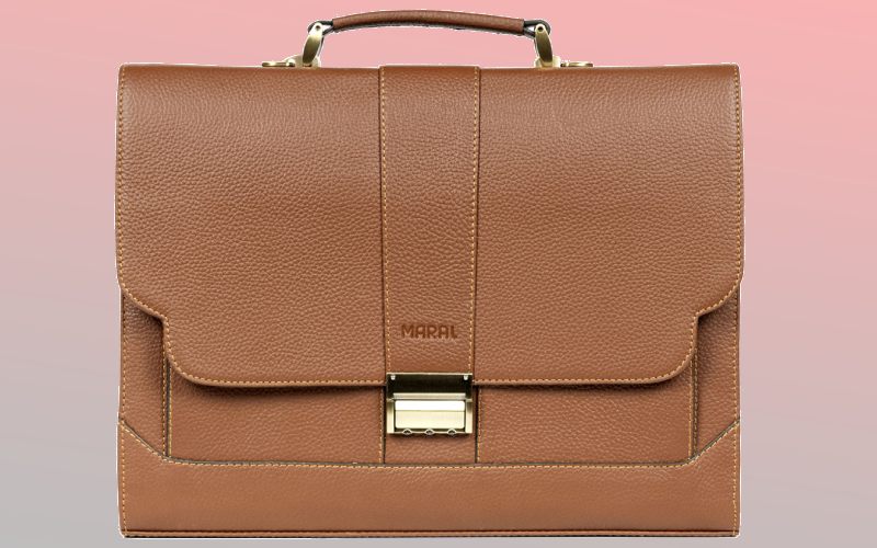 کیف اداری چرم مارال؛ زنانه مردانه قهوه ای مشکی Bag