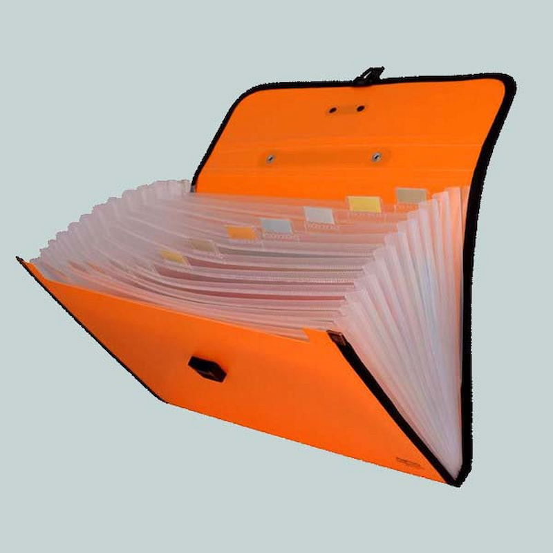 کیف مدارک پاپکو؛ رنگبندی سفید قرمز آبی سبز مقاومت بالا Bag