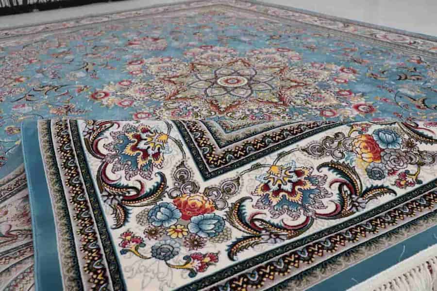 فرش ماشینی بهشتی؛ ابریشم مصنوعی شکل مستطیل مربع (700 500) شانه