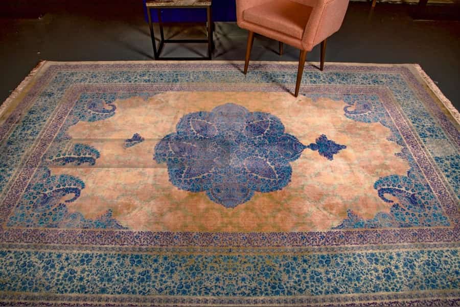 فرش ماشینی پتینه (قالی) پشم پنبه الیاف مصنوعی تنوع رنگی بالا