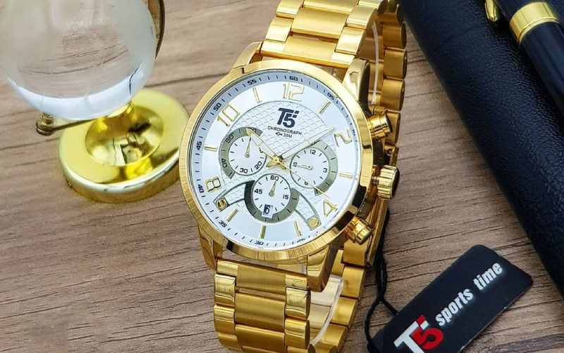 ساعت مچی t5؛ نقره ای آبی رزگلد مشکی اسپرت ضد آب مقاوم