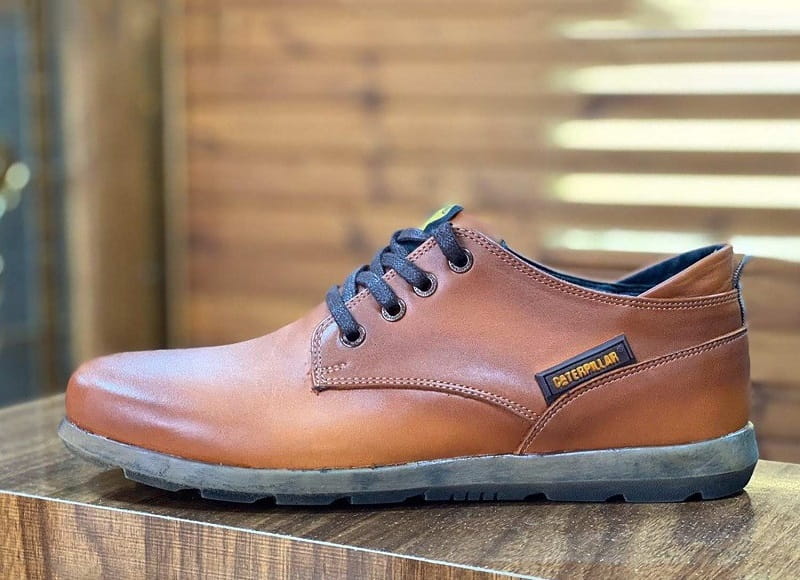 کفش مردانه کاترپیلار؛ اسپرت مجلسی سبک راحت 2 رنگ (مشکی قهوه ای)