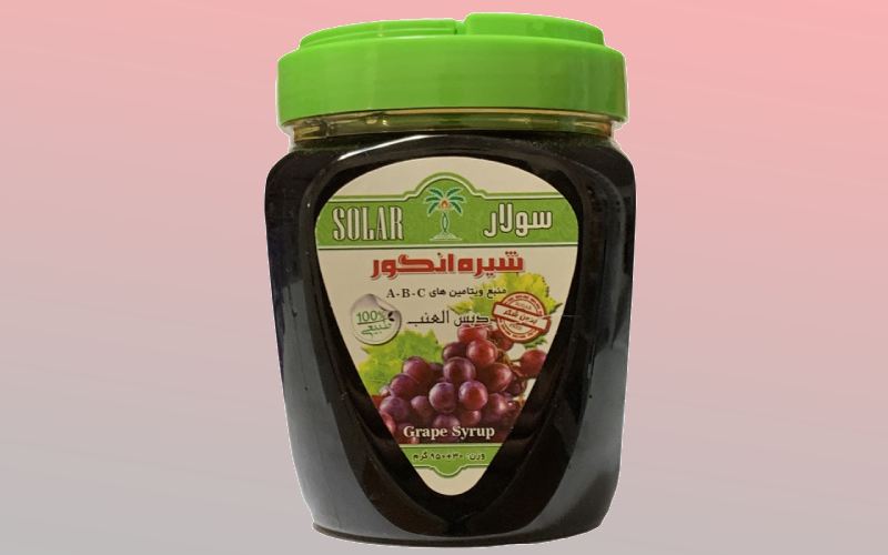 شیره انگور سولار (عصاره) مناسب تهیه انواع دسر 1000 گرمی