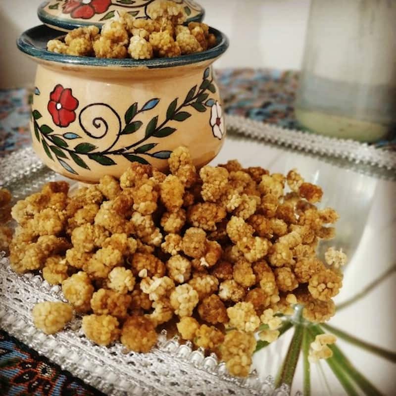 توت خشک در بازار؛ سیاه سفید کاهش وزن سلامت پوست ویتامین K C