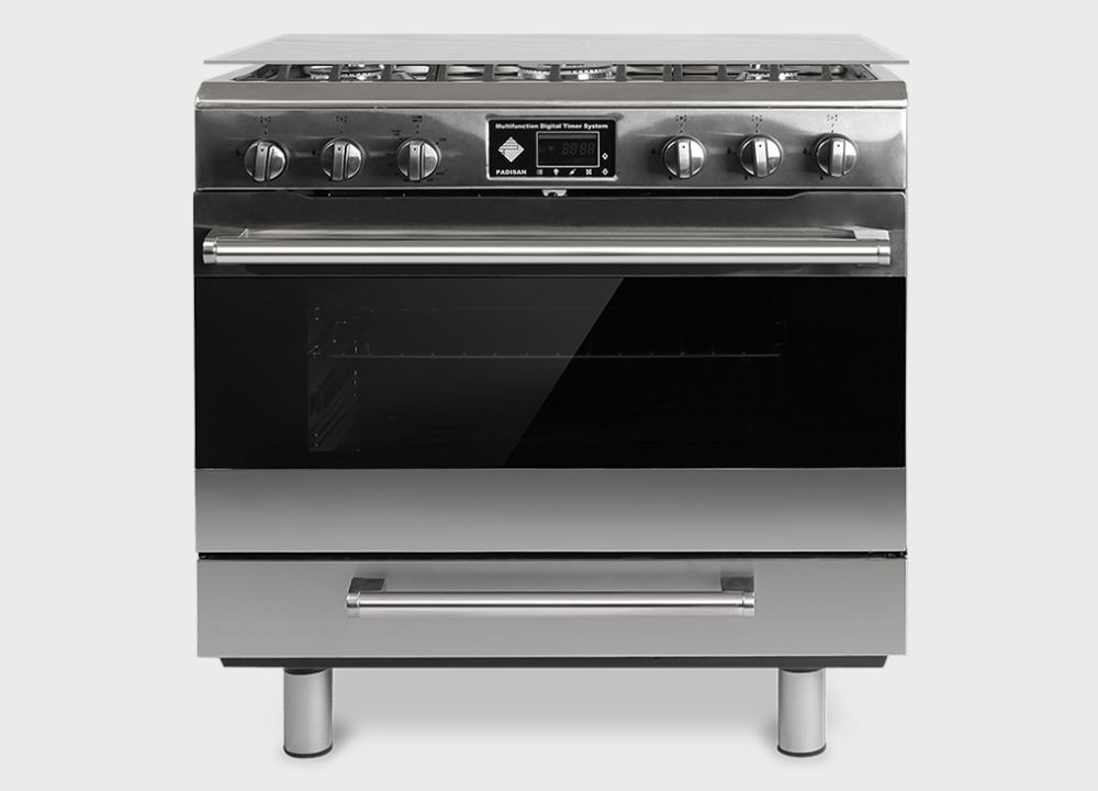 اجاق گاز فردار استیل؛ فندک اتومات تایمر دار (4 5) شعله Stove