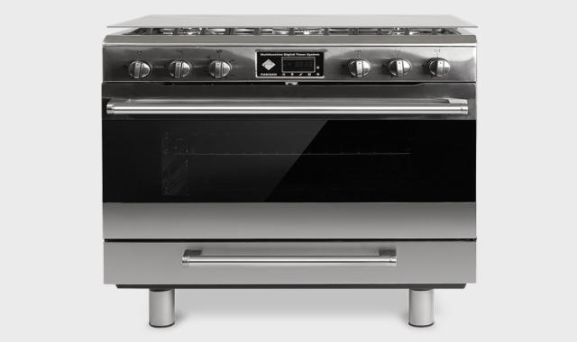 اجاق گاز فردار استیل؛ فندک اتومات تایمر دار (4 5) شعله Stove