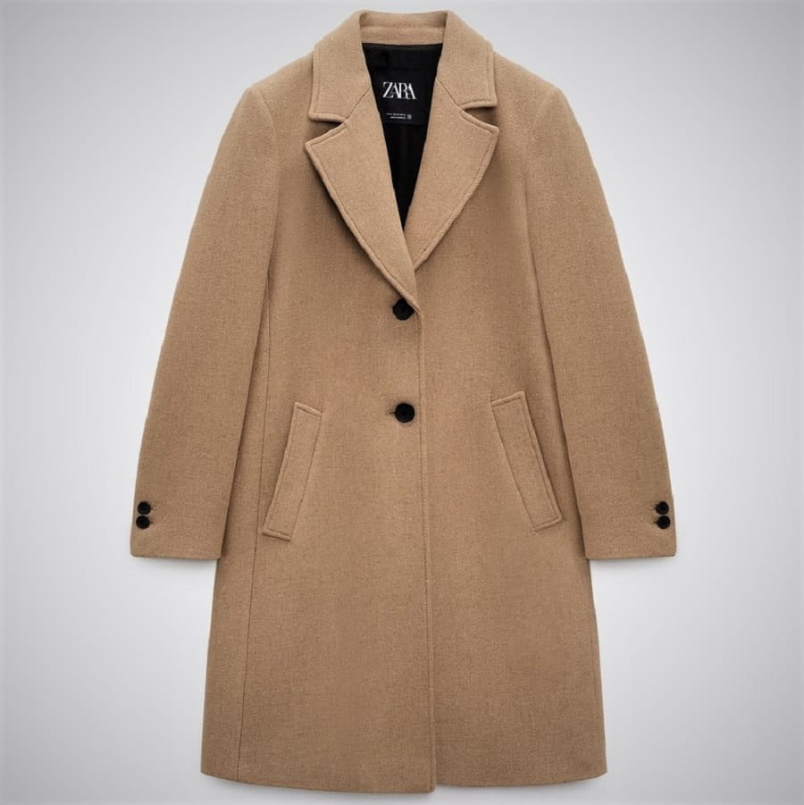 پالتو زنانه زارا؛ جنس پنبه اکریلیک ویسکوز پشم سایز (S M L XL XXL)