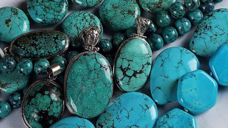 سنگ فیروزه مشهد؛ آبی روشن تیره نیشابور دامغان کرمان کاهش فشار خون turquoise
