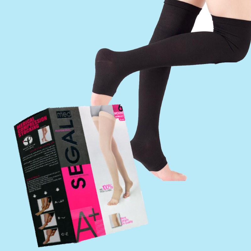 جوراب واریس سگال؛ بلند کوتاه بافتی محکم 2 طرح زنانه مردانه