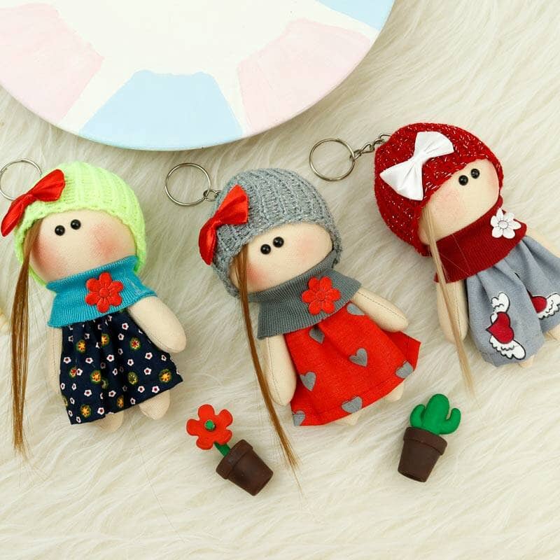 جاکلیدی روسی؛ نخی نمد گلدار ساده 3 سایز بزرگ کوچک متوسط