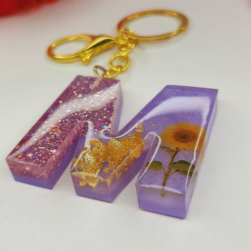 جاکلیدی رزینی؛ دایره ای حلقه دار 3 رنگ سبز آبی زرد