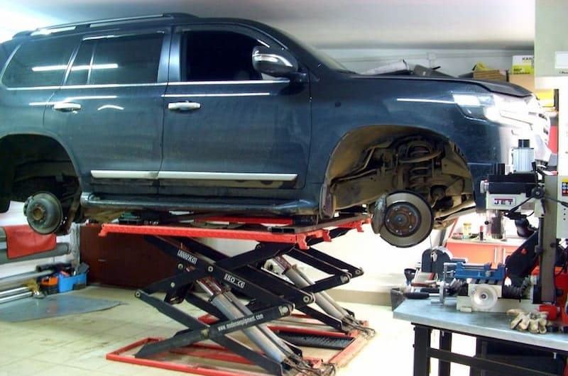 جک قیچی کوتاه؛ روکار توکار 3 تنی دارای قفل کن ایمن