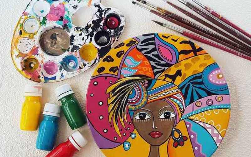 رنگ اکریلیک برای سفال (رنگ ساختمان) روغنی پلاستیکی غلظت بالا