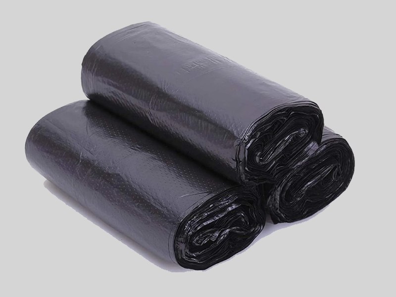 کیسه زباله آیری پلاست؛ پلاستیکی کاغذی ضخیم 2 رنگ سیاه آبی