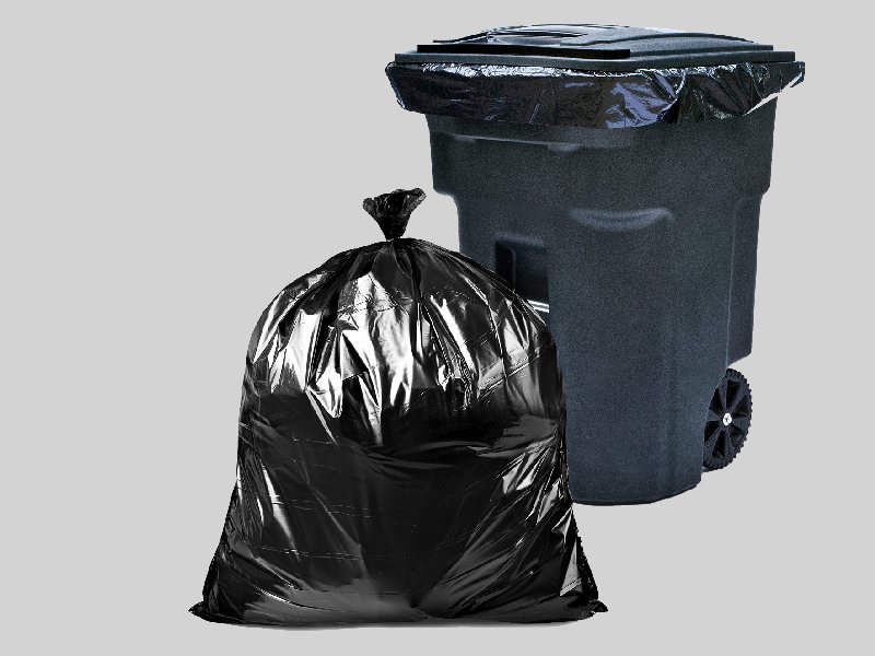 کیسه زباله سایز بزرگ؛ معطر لندنی مدل بنددار سایز (120*150)