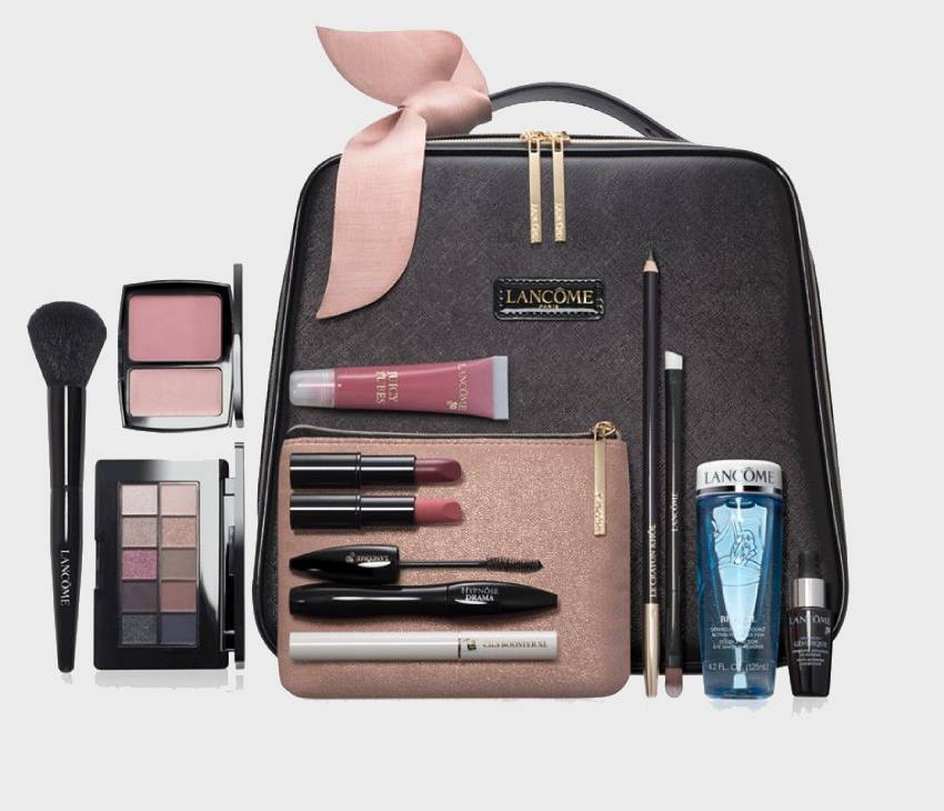 کیف آرایشی لانکوم؛ چرم طبیعی مصنوعی جادار ساخت کشور France