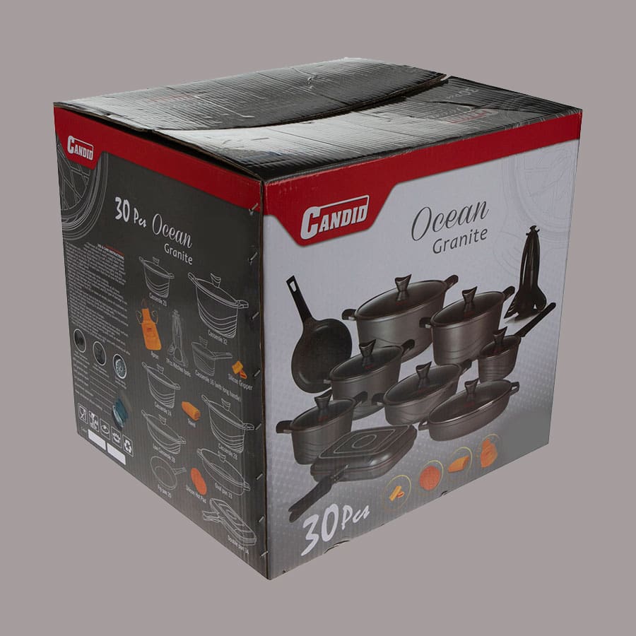 قابلمه چدن مارک کاندید؛ نسوز نچسب 30 پارچه برند CANDID