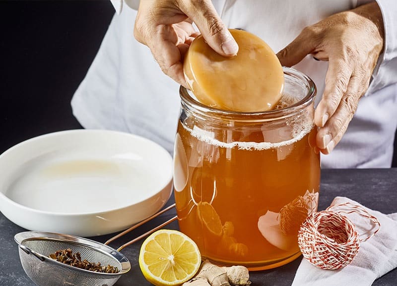 سرکه کامبوجا؛ طعم ملس ترش درمان کاهش وزن بسته بندی شیشه ای استیل