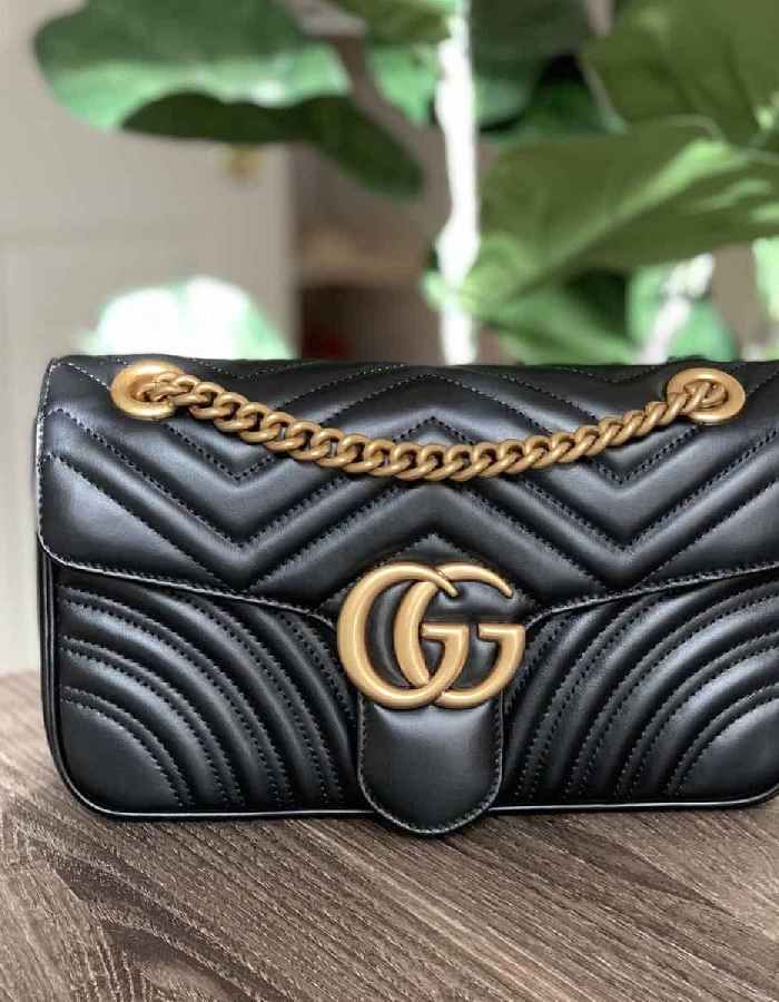 کیف gucci؛ مجلسی اسپرت رنگ مشکی قهوه ای 2 طرح مردانه زنانه
