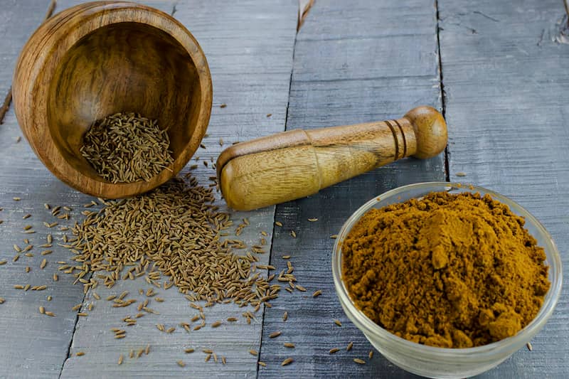 پودر زیره؛ سیاه سبز طبع گرم تقویت سیستم گوارش کاهش وزن