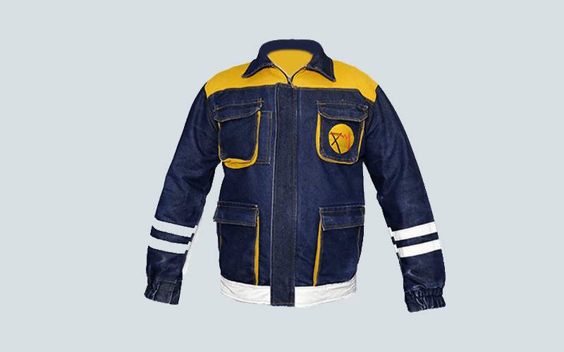 لباس کار برق؛ کجراه کتان محافظ دست پا سر بدن 2 سایز بزرگ کوچک