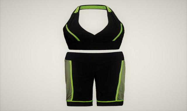 تاپ شلوارک زنانه؛ رنگ ثابت خنک 2 جنس پلی استر ویسکوز