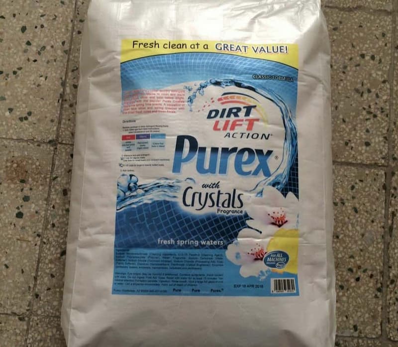 پودر لباسشویی purex (رختشویی) آنزیم دار سفید کننده قوی وزن 10 کیلویی