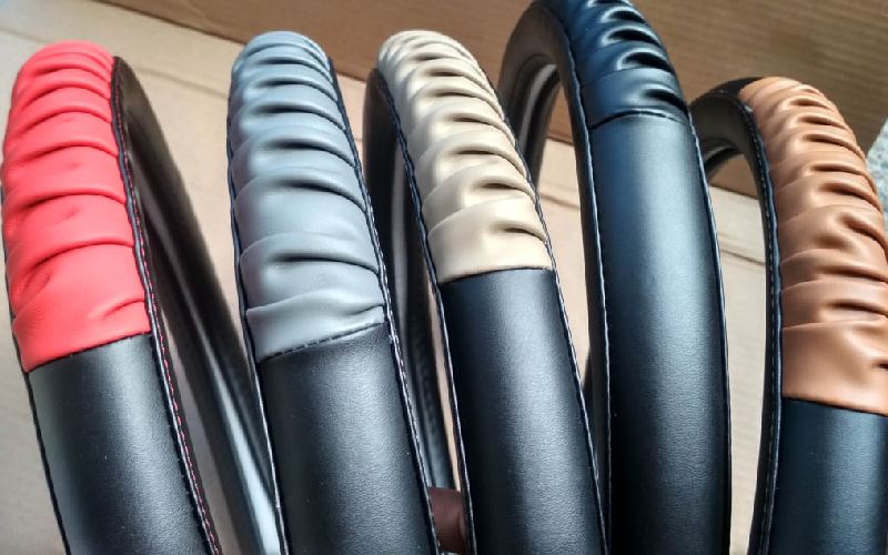 چرم دور فرمان؛ گاوی بزی طبیعی مصنوعی مدل (دو رنگ ساده)