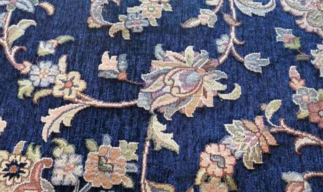 روفرشی مخمل 6 متری (کاور) شکلاتی کرم آبی دارای وزن سبک carpet