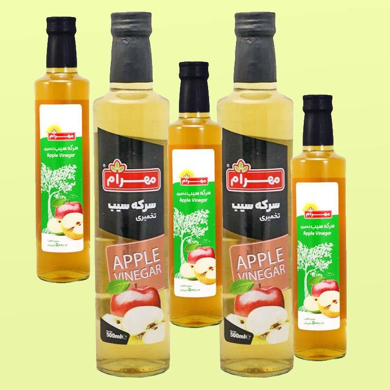 سرکه مهرام؛ سفید قهوه ای روشن 2 نوع 500 700 لیتری