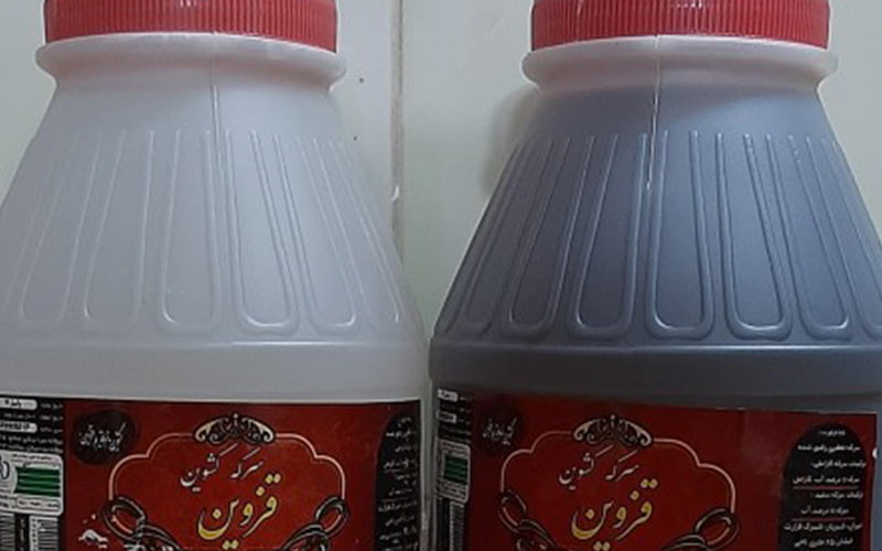 سرکه گل یخ قزوین؛ سفید طعم ترش حجم 3 لیتری تولید IRAN