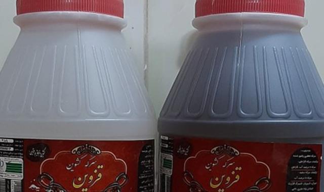 سرکه گل یخ قزوین؛ سفید طعم ترش حجم 3 لیتری تولید IRAN