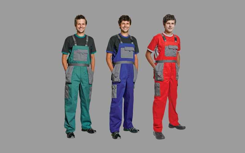 لباس کار یکسره خارجی؛ دو تکه جیب دار 3 سایز L XL XXL