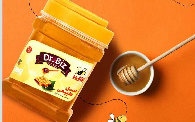 عسل ۹۰۰ گرمی بیز؛ کوهی بکر طبیعی غلیظ شیرین ساکاروز 5% BIZ