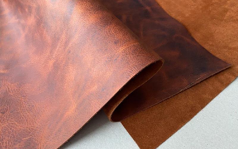 چرم هورس (کریزی) طوسی قهوه ای ضخیم ضد آب مقاومت بالا