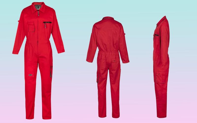 لباس کار امداد گاز؛ یک تکه سرهمی جنس پلی استر ضخیم