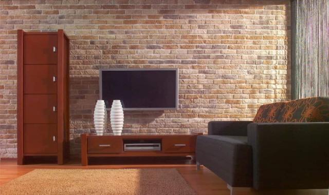 سنگ مصنوعی پشت تلویزیون؛ گرانیت مرمری تراونیکس ابعاد 100*100 سانتی متر