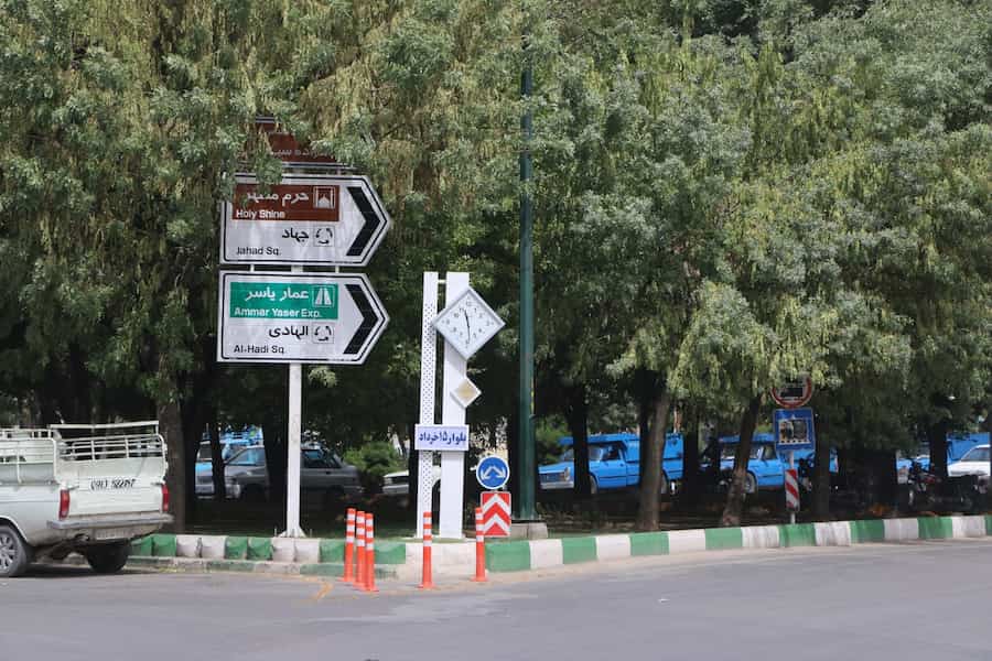 تابلو معابر شهری؛ جنس ورق آهن مقاوم عدم تغییر رنگ