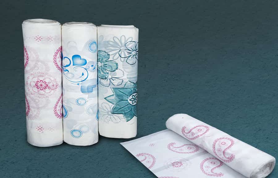 سفره یکبار مصرف ضخیم؛ کاغذی پلاستیکی شفاف طلاکوب متراژ 100 متر