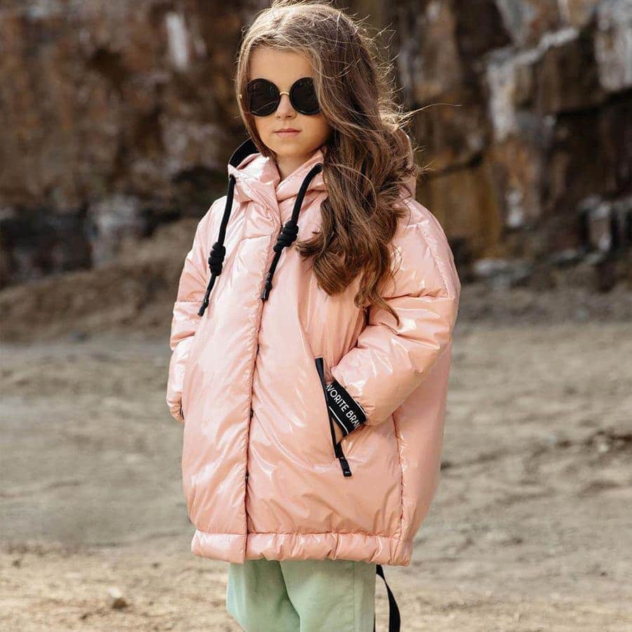 کاپشن خارجی دخترانه؛ کوتاه بلند 4 رنگ گلبهی صورتی قرمز کالباسی