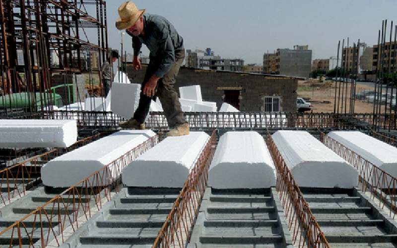 فوم سقفی زاهدان (بلوک ساختمان) عایق صدا سرما گرما رطوبت