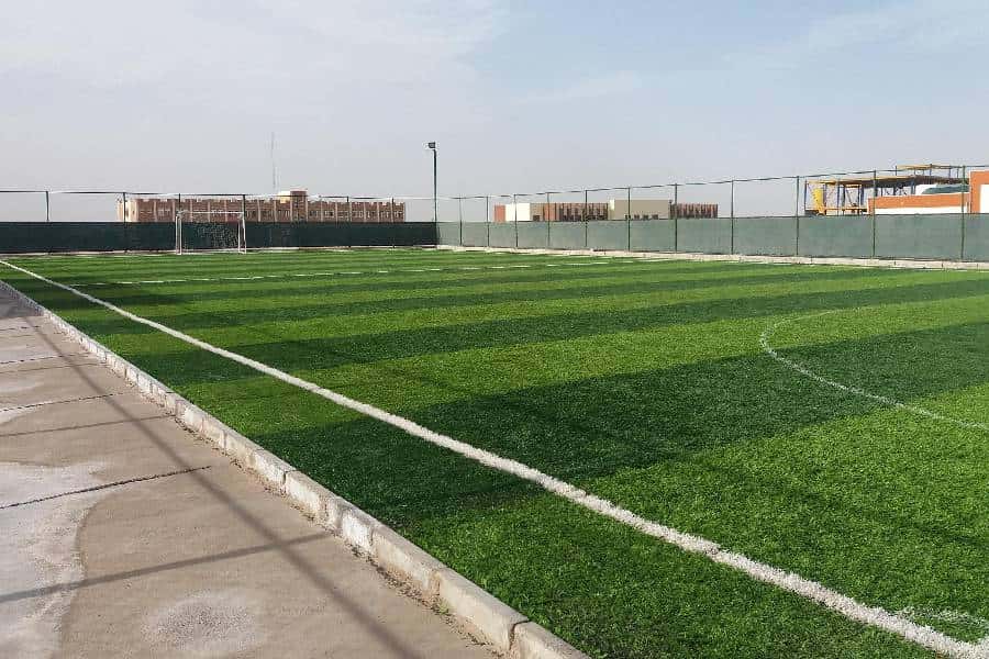 چمن مصنوعی مخصوص فوتبال؛ جنس پروپیلن لاتکس نرم یکدست ابعاد 24*44