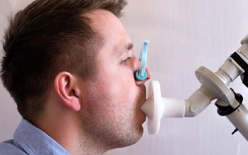 اسپیرومتری؛ نمایشگر LCD تشخیص بیماری کرونا آسم آلرژی