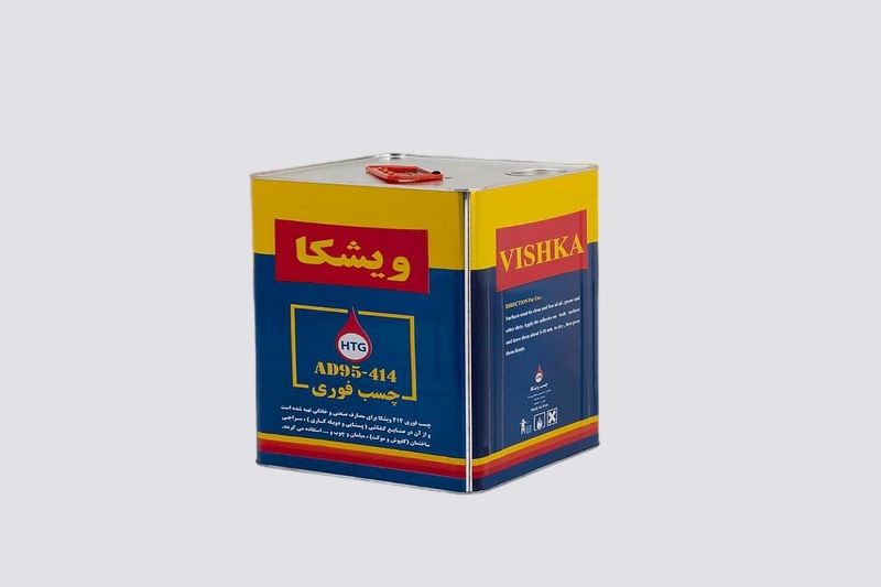 چسب صنعتی ویشکا؛ مایع شفاف بی رنگ 3 نوع حلب گالن بشکه